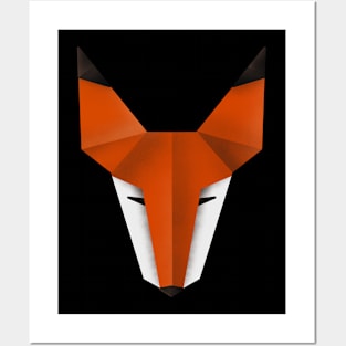 origami fox Posters and Art